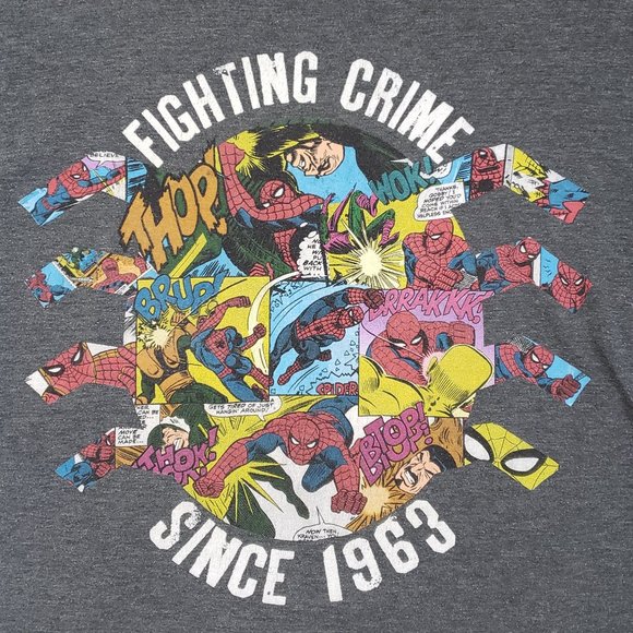 MARVEL Fighting Crime Since 1963 T-Shirt Small - Picture 10 of 12